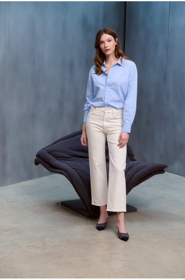 the mid rise rambler zip ankle in cream puffs