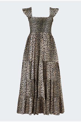 Kendall Dress in Antelope Spot Black