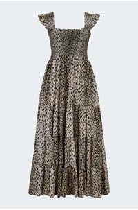 kendall dress in antelope spot black