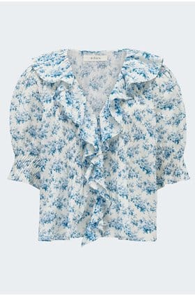 Henri Top in Bleu Rosier Floral