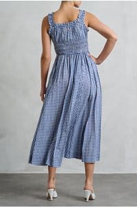 emmaretta dress in blue gingham