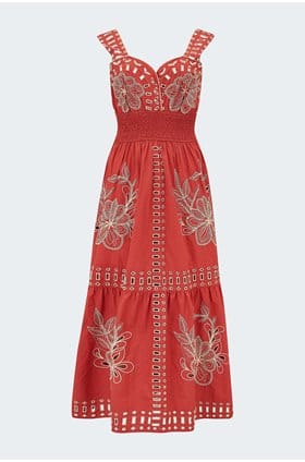 Fawn Dress in Terracotta