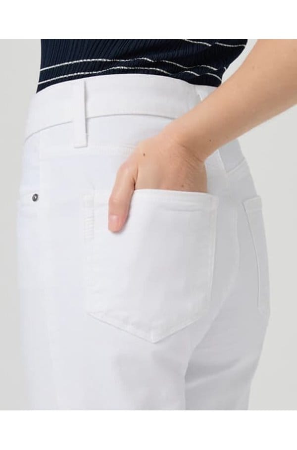 marlow skimmer flare in crisp white