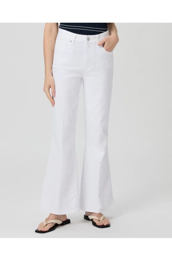 marlow skimmer flare in crisp white