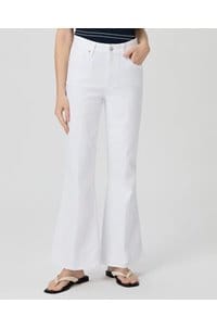 marlow skimmer flare in crisp white