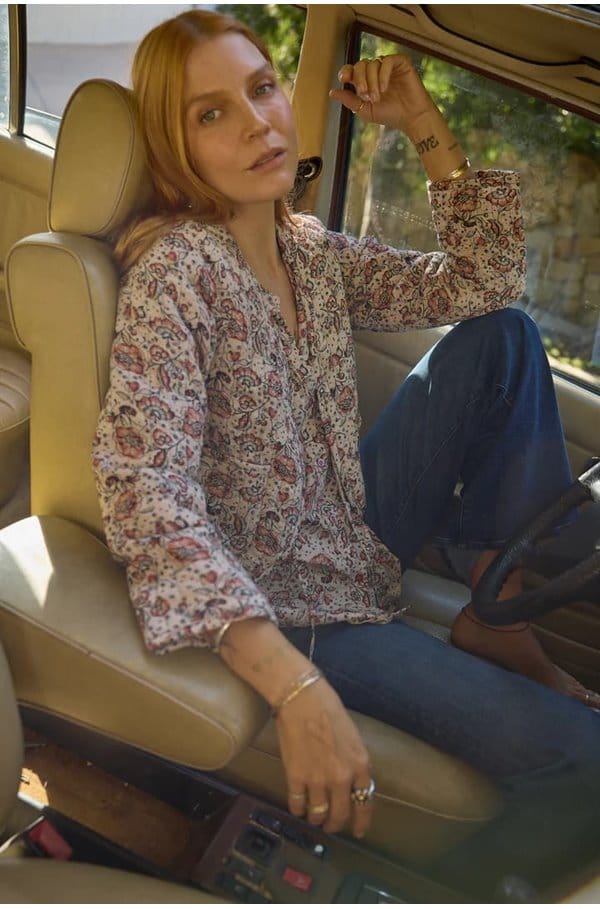 saskia jacket in heirloom rose