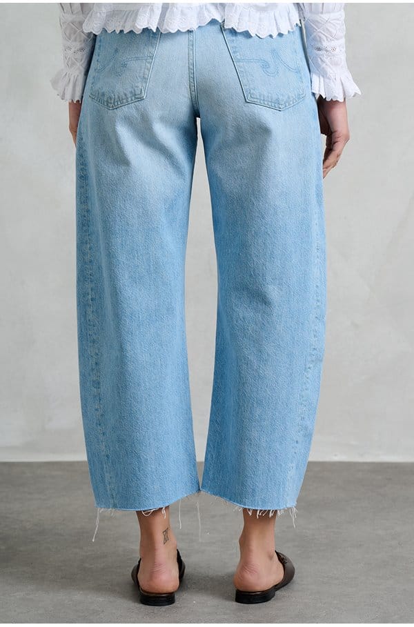 hattie crop barrel leg in sunrise