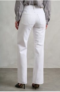 annina high rise wide leg in soft white