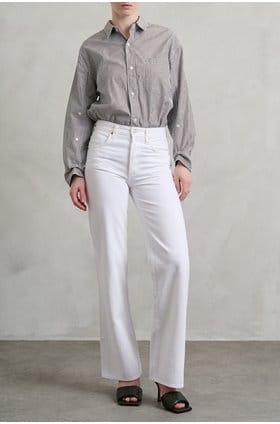 Annina High Rise Wide Leg in Soft White