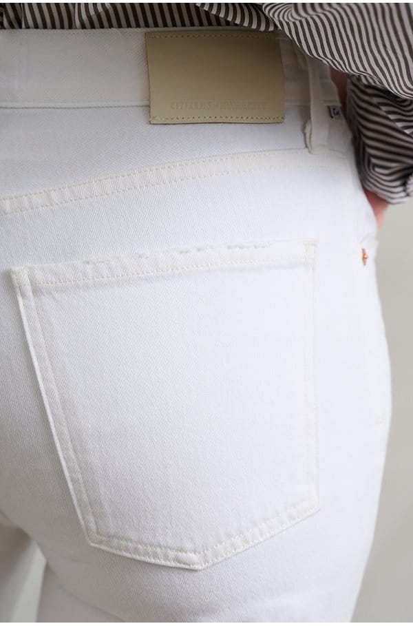 annina high rise wide leg in soft white