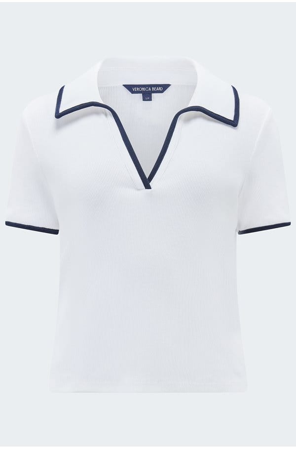 kearney contrast tee in white 