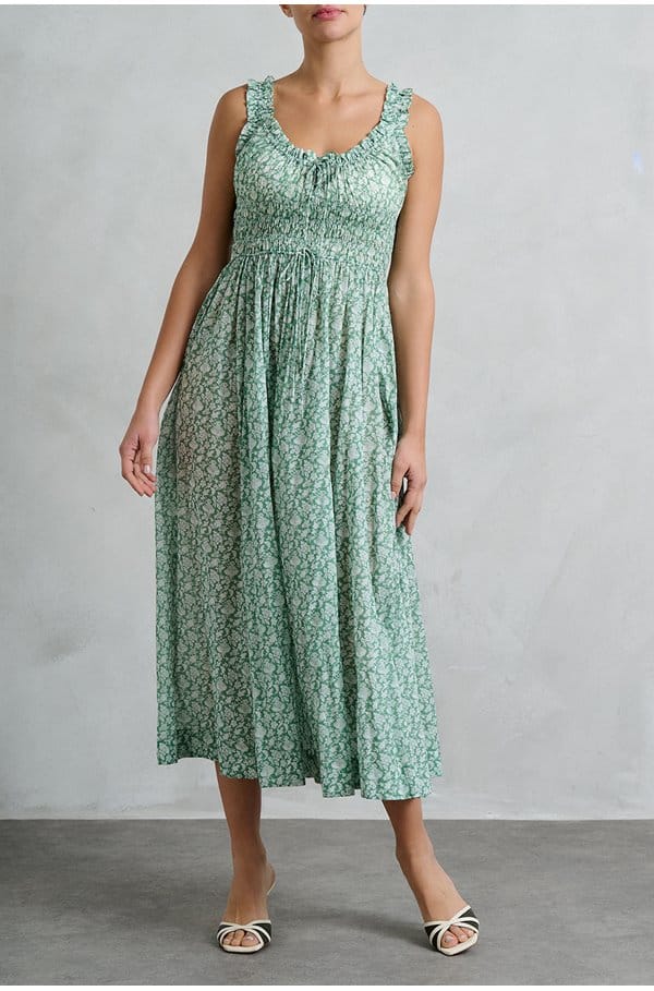 emmaretta dress in peridot