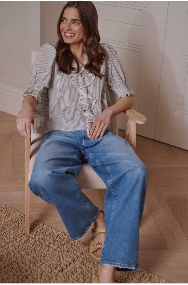 henri top in adelaide stripe