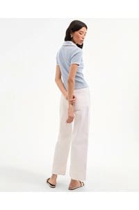 kearney contrast tee in bluebell