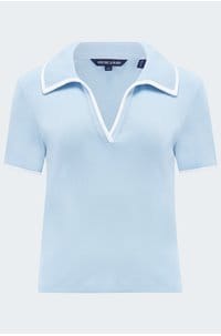 kearney contrast tee in bluebell