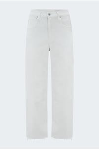 hattie crop barrel leg in gallery white