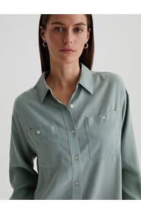 leny shirt in matcha latte