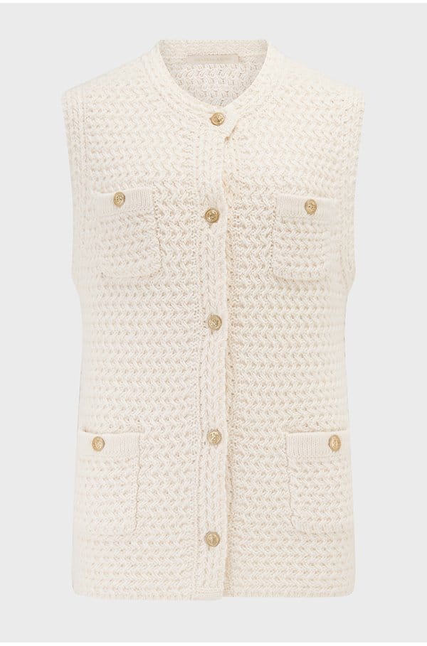 elisabeth cardigan in ecru