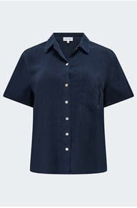 short sleeve pocket button down in endless sea