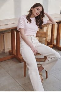 georgy tee in vintage rose