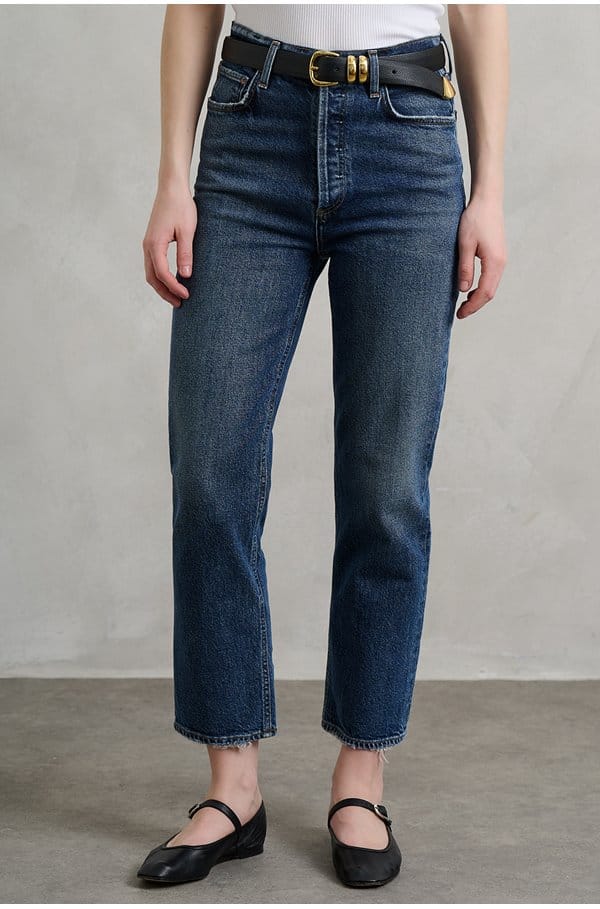 90s pinch crop jean in solace