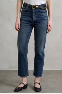 90s pinch crop jean in solace