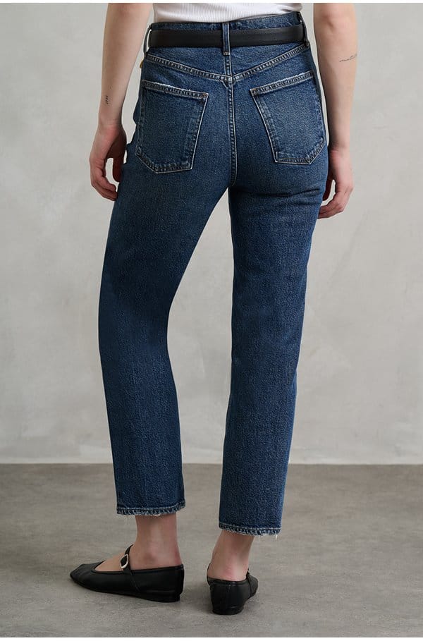 90s pinch crop jean in solace