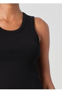 shrunken poppy tank in black