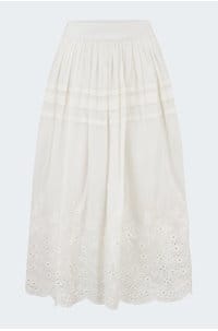 leonie skirt in white eyelet