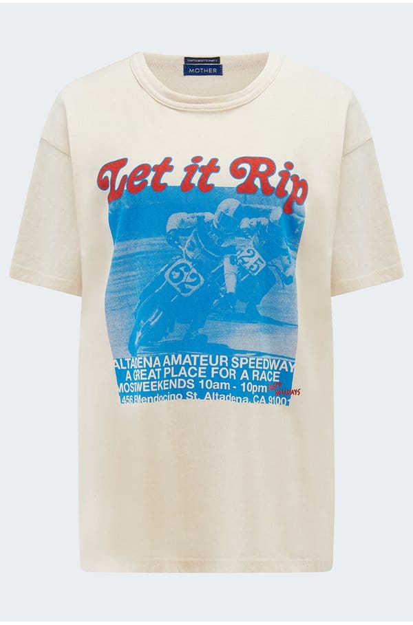 the sleep over tee in let it rip