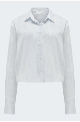 The Curved Hem Shirt in Chambray