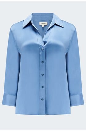 Dani Blouse in Harbour Blue