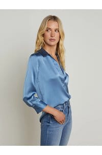 dani blouse in harbour blue