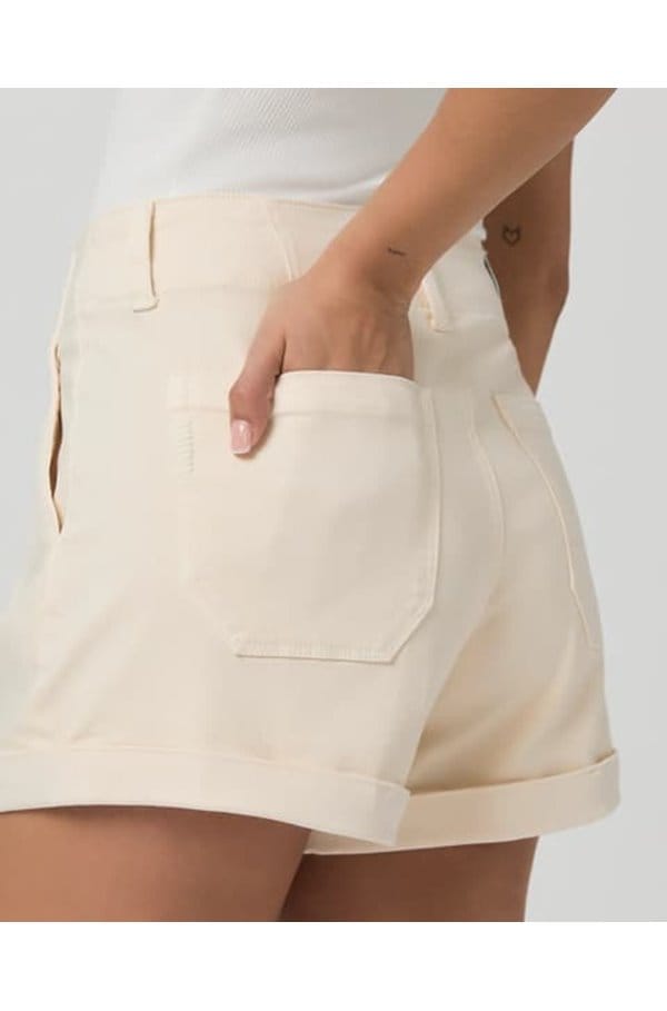 brooklyn short with cuff in quartz sand