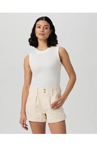 brooklyn short with cuff in quartz sand