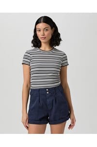 brooklyn short with cuff in vintage cosmic navy