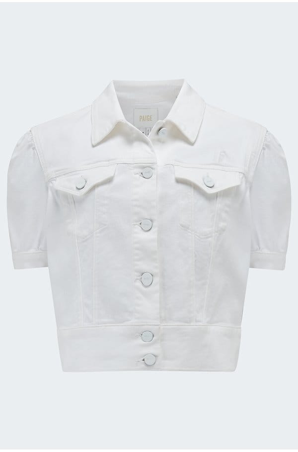 kendra jacket in crisp white