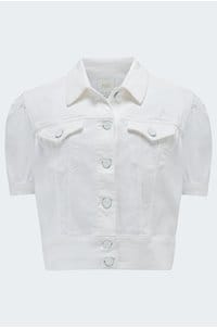 kendra jacket in crisp white