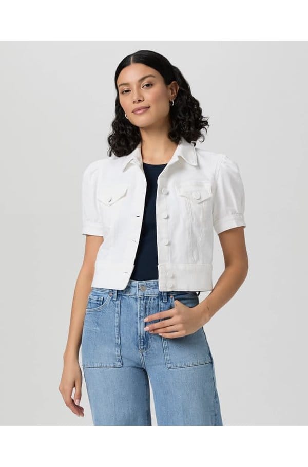 kendra jacket in crisp white