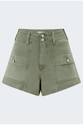 Olivia Cargo Short in Vintage Sweet Succulent