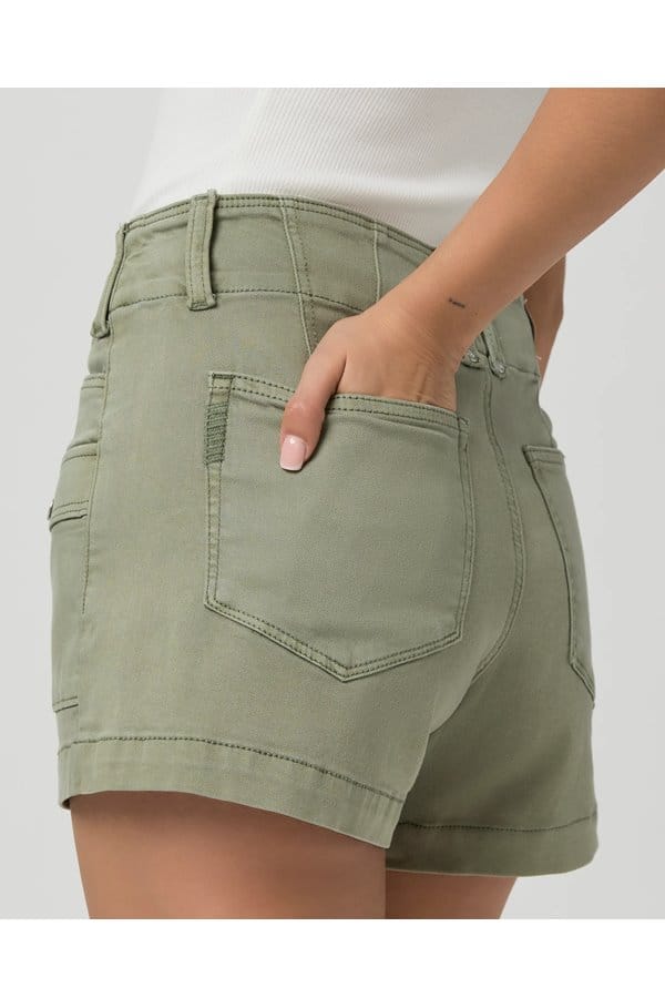 olivia cargo short in vintage sweet succulent