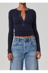 varra henley top in navy