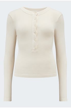 Varra Henley Top in Dune