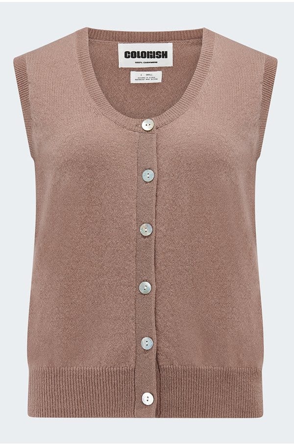 aly button tank in coco