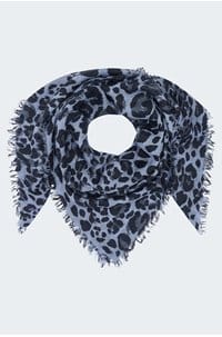 leo scarf in blue jean