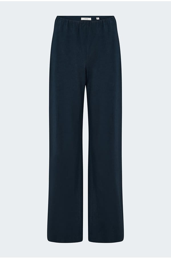 high waist cotton bias pant in coastal