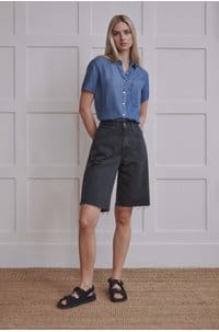 hattie short in sulfur black