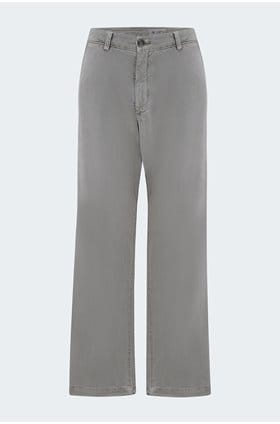 Caden Straight Tailored Trouser in Sulfur Pebble Grey