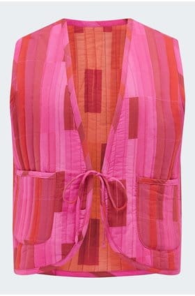 Felicity Vest in Sea Glass Coral