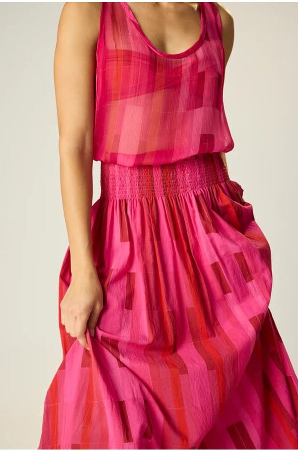 bella skirt in sea glass pink